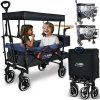 Chariots enfant LAWA Living and Lifestyle Folding Cart with Roofblack/blue