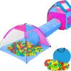 TecTake Tente igloo pour enfants avec tunnel tente de jeu + 200 balles + sacbleu Cabanes & tentes de jeux